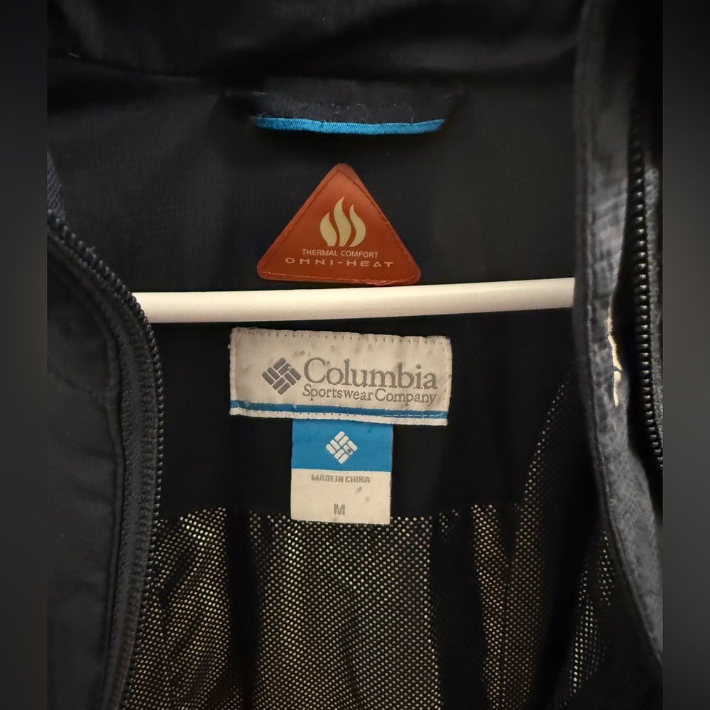 Columbia | Navy Puffer Hooded Jacket Omni Heat 700 fill Duck Down and Feathers - Picture 11 of 15
